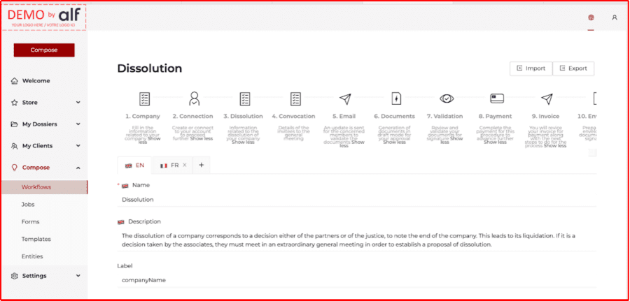 Last step workflow