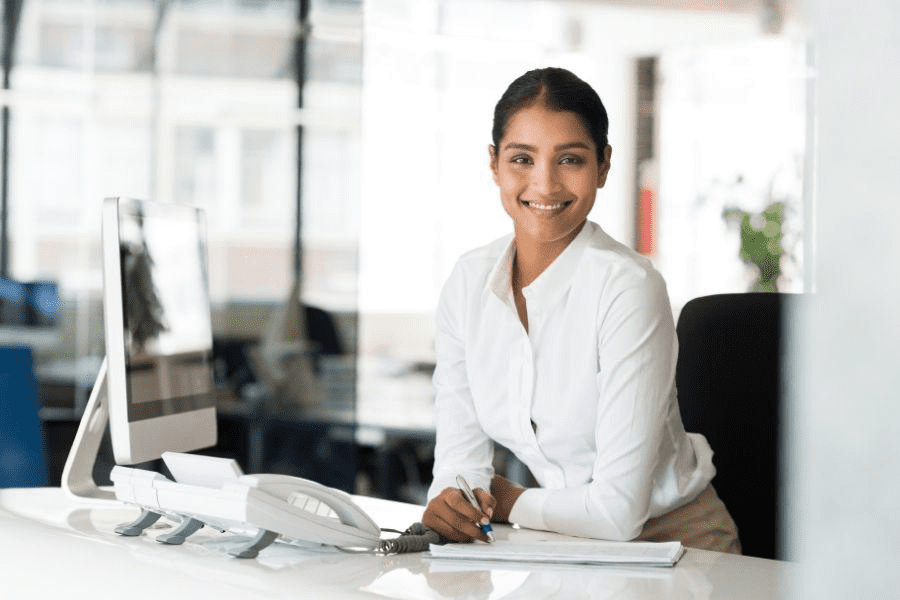 productivity of your legal secretariat through automation, woman at a desk